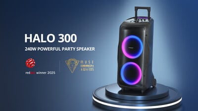 Le Tronsmart Halo 300 offre un son puissant et des effets lumineux pour vos fêtes.