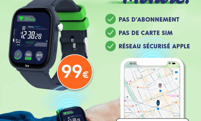 Première mondiale ! Ice-Watch lance la première montre géolocalisable avec Apple, sans carte SIM et sans abonnement.
