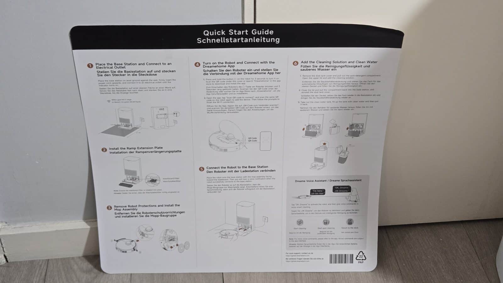 Dreame L40s Pro Ultra - Instructions