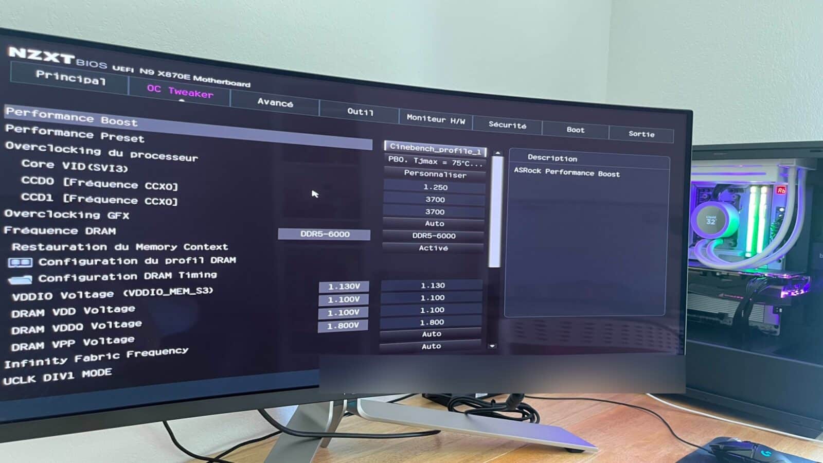 Bios de la carte mère NZXT
