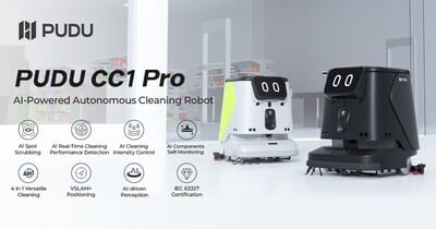 Découvrez comment le Pudu CC1 Pro transforme le nettoyage des grands espaces commerciaux.