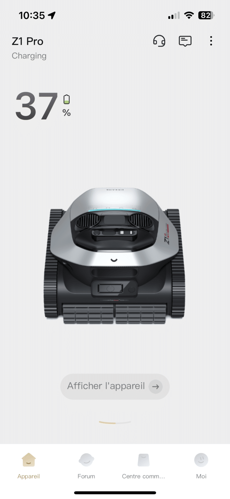 Application Dreamehome du robot Dreame Z1 Pro