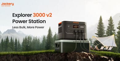 Jackery Explorer 3000 v2, la station d'énergie portable la plus légère et intelligente.