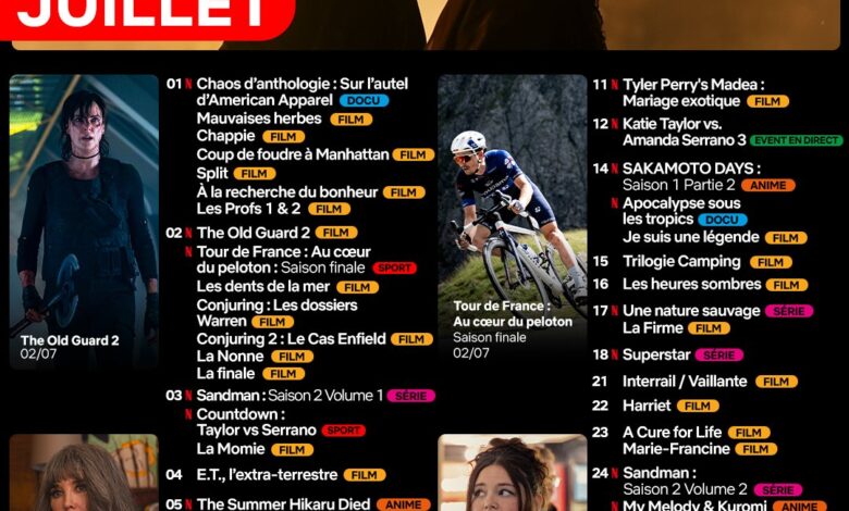 Netflix juillet 2025