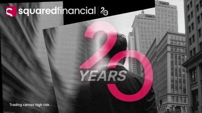 SquaredFinancial fête 20 ans d’innovation et de fiabilité dans la fintech et le trading.