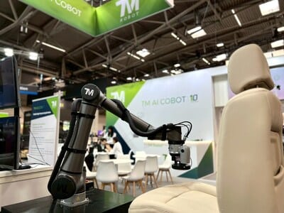 Techman Robot présente à Automatica 2025 ses solutions IA pour l'industrie moderne.