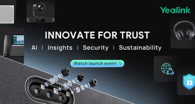 Yealink dévoile ses dernières innovations IA pour des espaces de travail connectés et sûrs.