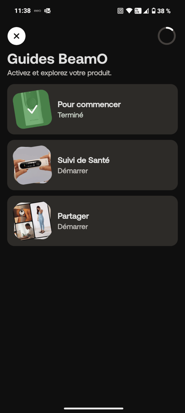Withings appli