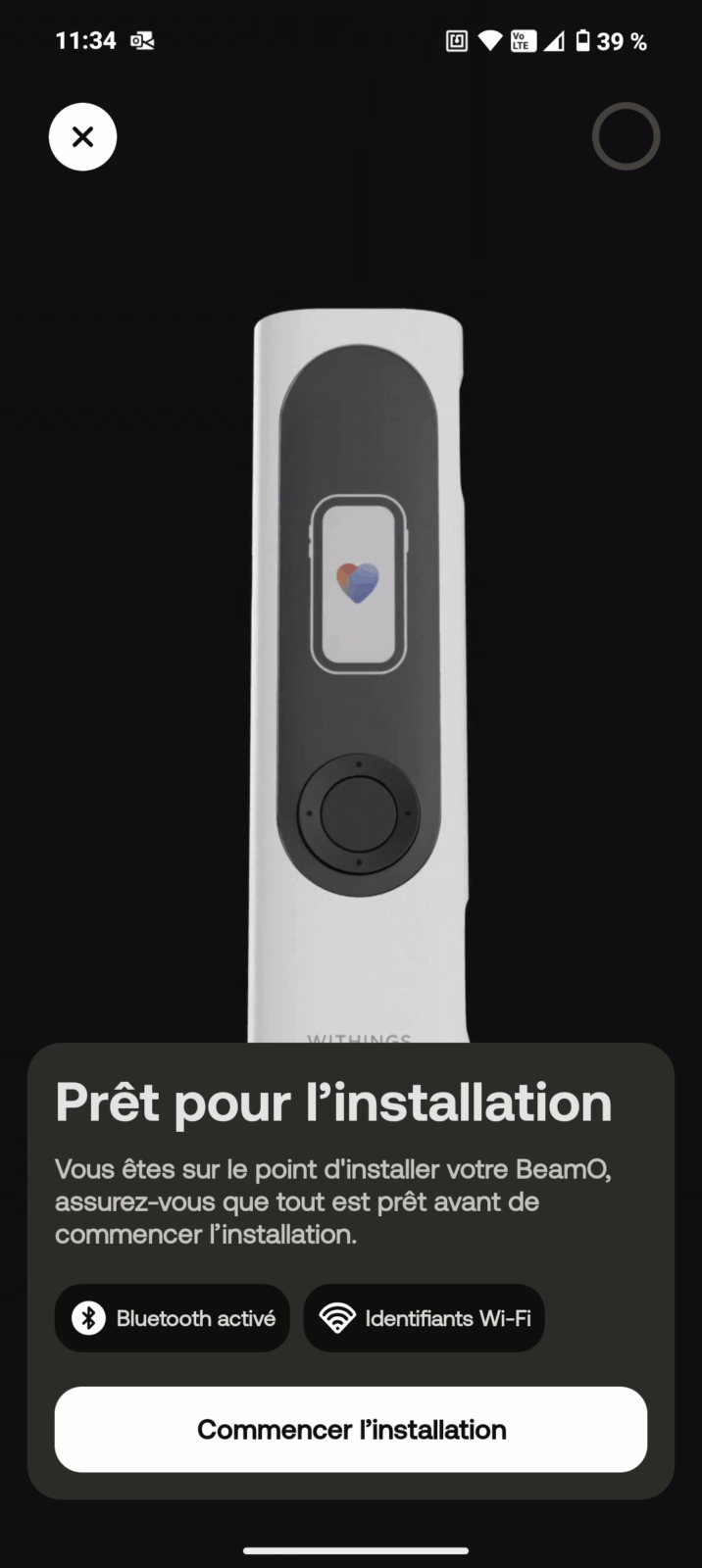 Withings appli