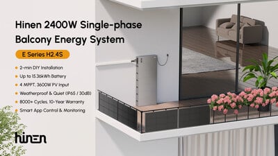Hinen dévoile un système énergétique de balcon, facile à installer et flexible.