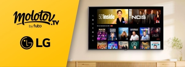 MOLOTOV ET LG RENFORCENT LEUR PARTENARIAT POUR UNE EXPÉRIENCE TV PLUS INTUITIVE SUR LES SMART TV LG
