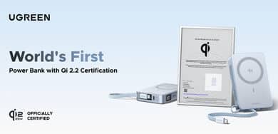 UGREEN MagFlow 25W, la première batterie certifiée Qi 2.2, allie rapidité et sécurité.