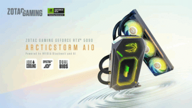 ZOTAC LANCE DEUX NOUVELLES CARTES : LA GEFORCE RTX 5090 ARCTICSTORM AIO, PREMIÈRE CARTE GRAPHIQUE ZOTAC GAMING WATERCOOLÉE, ET LA GEFORCE RTX 5060 LOW PROFILE.