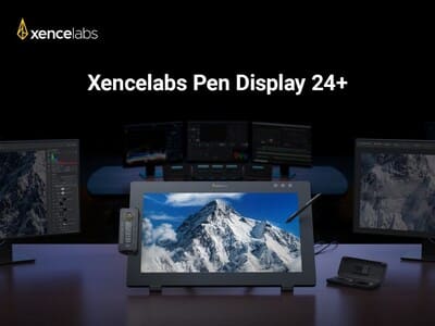 Le Xencelabs Pen Display 24+ propose aux créatifs une gestion des couleurs avancée.