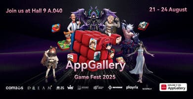 huawei appgallery propose une expérience de jeu immersive à gamescom 2025.