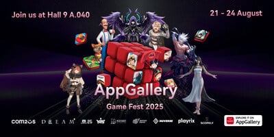 huawei appgallery propose une expérience de jeu immersive à gamescom 2025.
