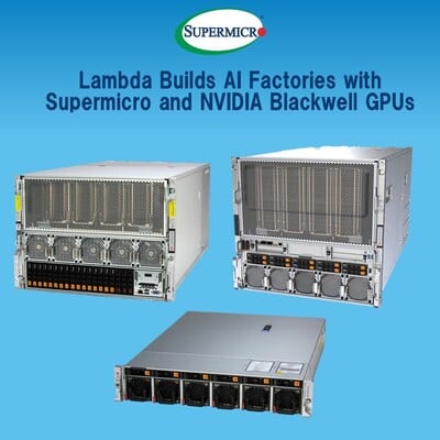 Lambda déploie une infrastructure IA nouvelle génération avec Supermicro et NVIDIA.