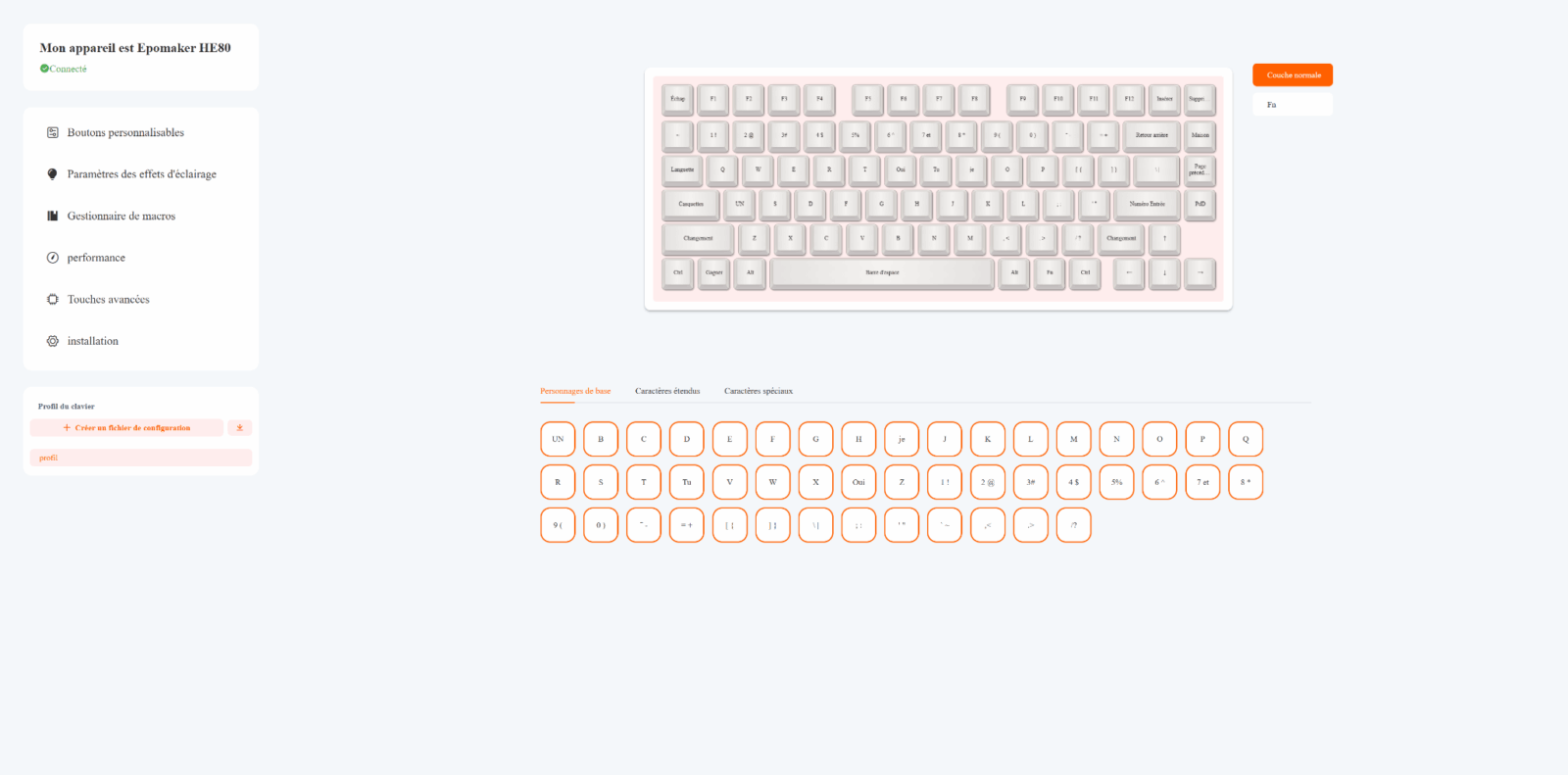 Driver pas top du clavier