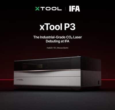 xTool lance la P3, une découpeuse laser CO₂ performante et intelligente.