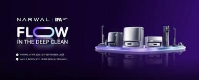 Narwal dévoile à l’IFA 2025 ses nouvelles solutions de nettoyage intelligent.