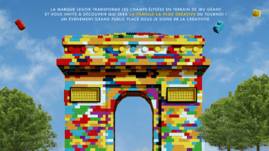 Objet du mail : GPT : LEGO transforme les Champs-Élysées en un immense terrain de jeu.