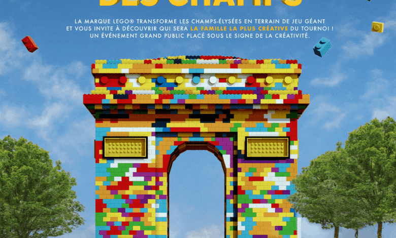 Objet du mail : GPT : LEGO transforme les Champs-Élysées en un immense terrain de jeu.