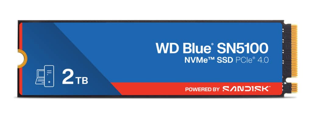 Sandisk® dévoile le WD Blue® SN5100 NVMe™ SSD : plus de vitesse pour les flux créatifs et l’IA