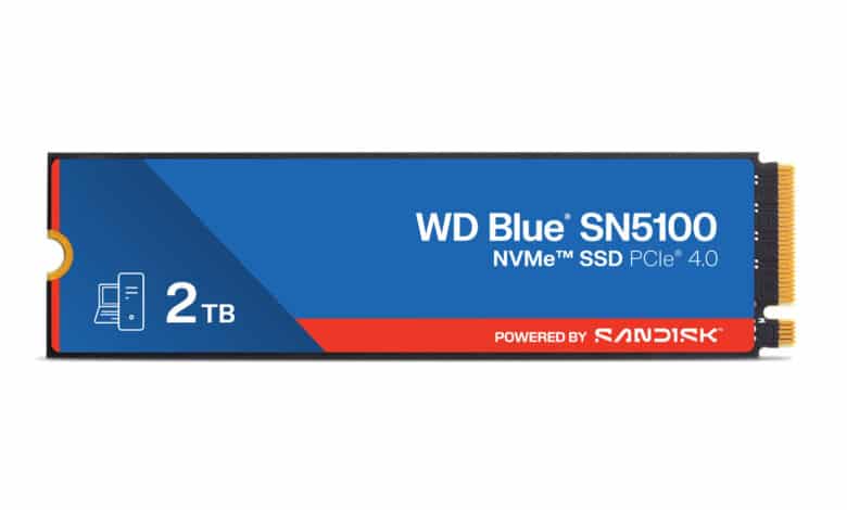 Sandisk® dévoile le WD Blue® SN5100 NVMe™ SSD : plus de vitesse pour les flux créatifs et l’IA