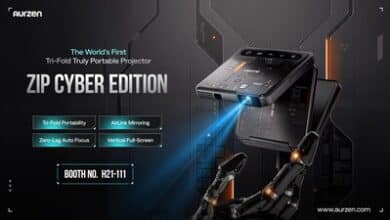 Aurzen dévoile le ZIP Cyber Edition, un projecteur compact au design futuriste.