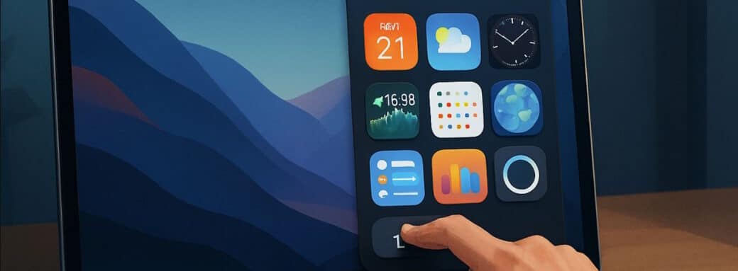 comment ajouter widgets mac