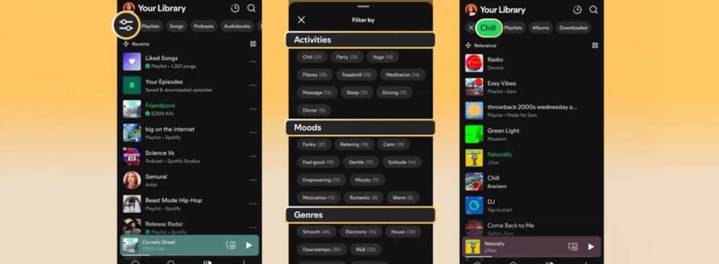 spotify smart filters