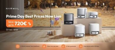 Narwal propose des réductions inédites sur ses robots pendant le Prime Day d’Automne.