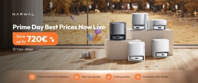 Narwal propose des réductions inédites sur ses robots pendant le Prime Day d’Automne.