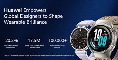Huawei Watch Face Store offre 100 000 cadrans pour personnaliser chaque montre connectée.