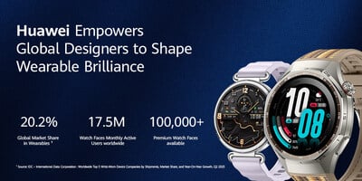 Huawei Watch Face Store offre 100 000 cadrans pour personnaliser chaque montre connectée.