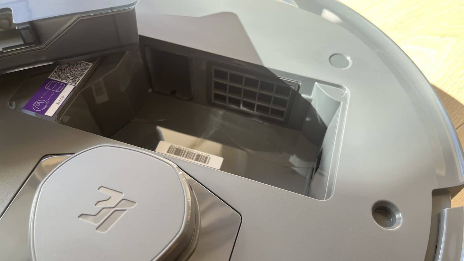 Entretien du robot : Bac à poussière