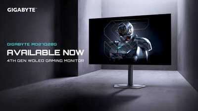 Le GIGABYTE MO27Q28G redéfinit l’immersion gaming avec son écran WOLED 280 Hz.