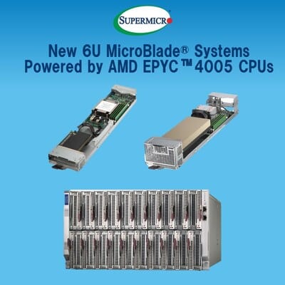 Supermicro MicroBlade 6U combine forte densité, efficacité et gestion simplifiée.