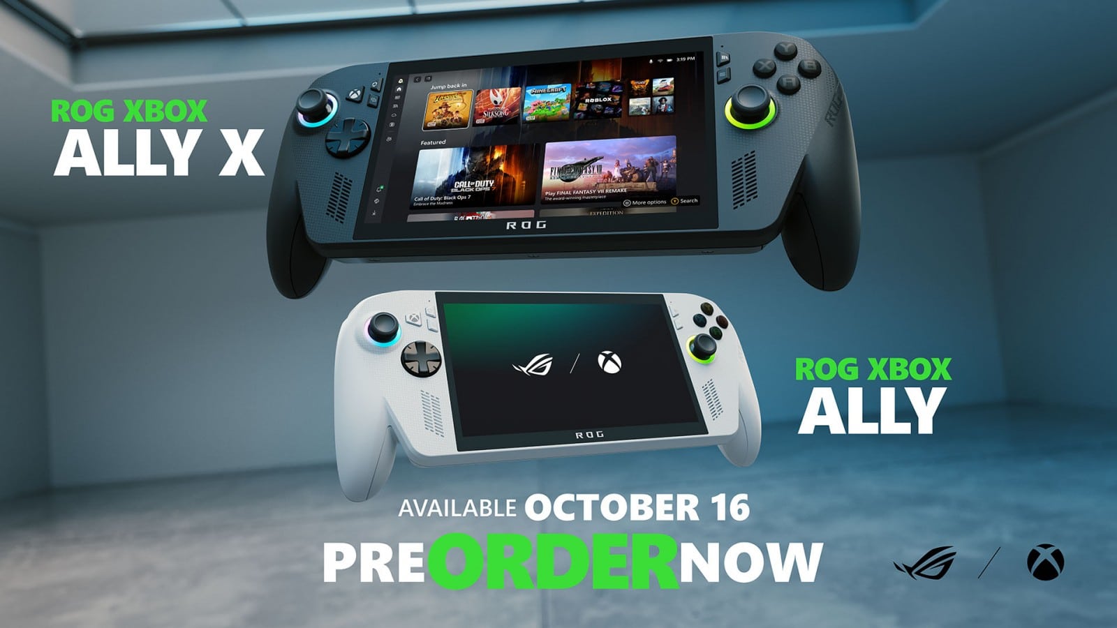 XBOX ANNONCE LES PRIX ET LES PRÉCOMMANDES DES CONSOLES PORTABLES ROG XBOX ALLY X ET ROG XBOX ALLY