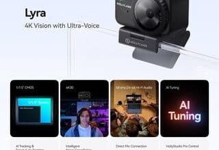 La webcam Lyra 4K UHD allie performance audiovisuelle et prix accessible pour tous.