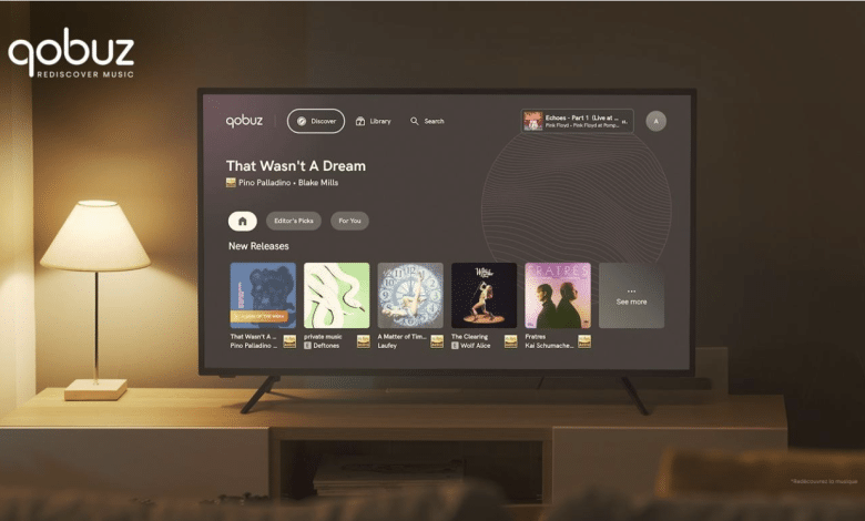 Qobuz lance son application Android TV