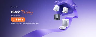 Profitez du Black Friday Narwal pour un nettoyage intelligent à prix avantageux.
