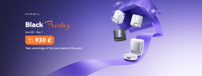 Profitez du Black Friday Narwal pour un nettoyage intelligent à prix avantageux.