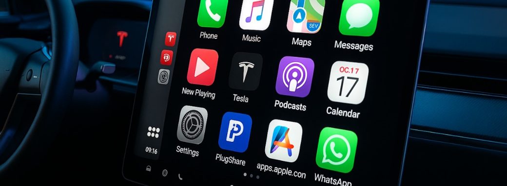 tesla apple carplay