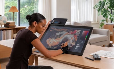 Le Kamvas Pro 27 offre un affichage 4K fluide et des couleurs d’une grande fidélité.