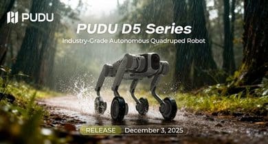 Pudu Robotics lance la série D5, des robots autonomes conçus pour l’industrie.