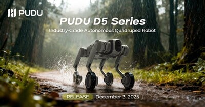 Pudu Robotics lance la série D5, des robots autonomes conçus pour l’industrie.
