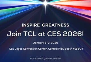 TCL présente ses nouveautés visuelles et connectées fondées sur l’IA au CES 2026.