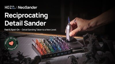 NeoSander propose une ponceuse de précision compacte idéale pour les travaux minutieux.