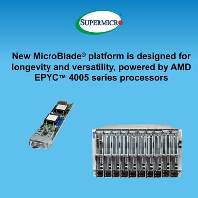 Supermicro MicroBlade optimise la densité et la flexibilité des serveurs cloud et edge.